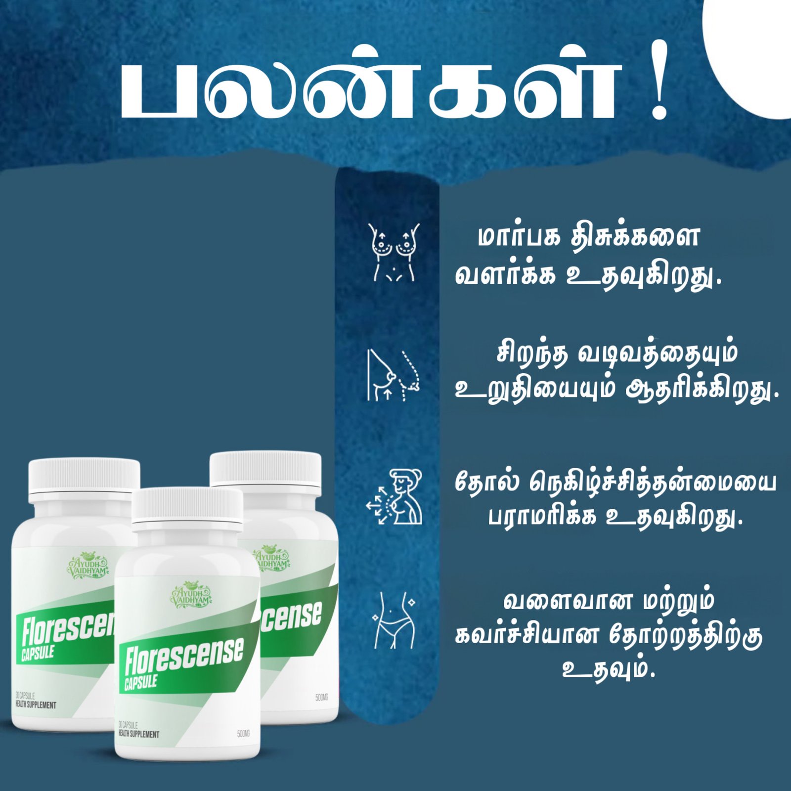 வெறும் 14 நாட்களில் மார்பகத்தின் இயற்கை தோற்றத்தை மேம்படுத்த உதவும் ஆயுர்வேத கேப்ஸ்யூல்கள்.